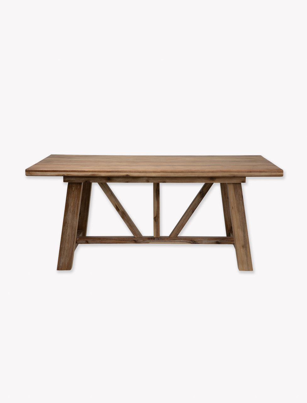 Chilford Solid Dining Table - Acacia Wood, Natural, Small