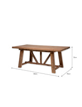 Chilford Solid Dining Table - Acacia Wood, Natural, Small