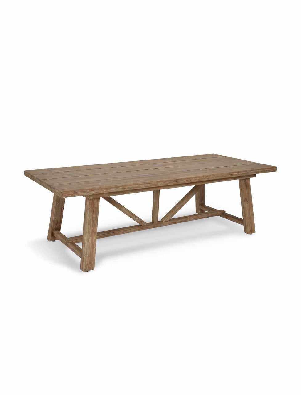 Chilford Solid Dining Table - Acacia Wood, Natural, Large