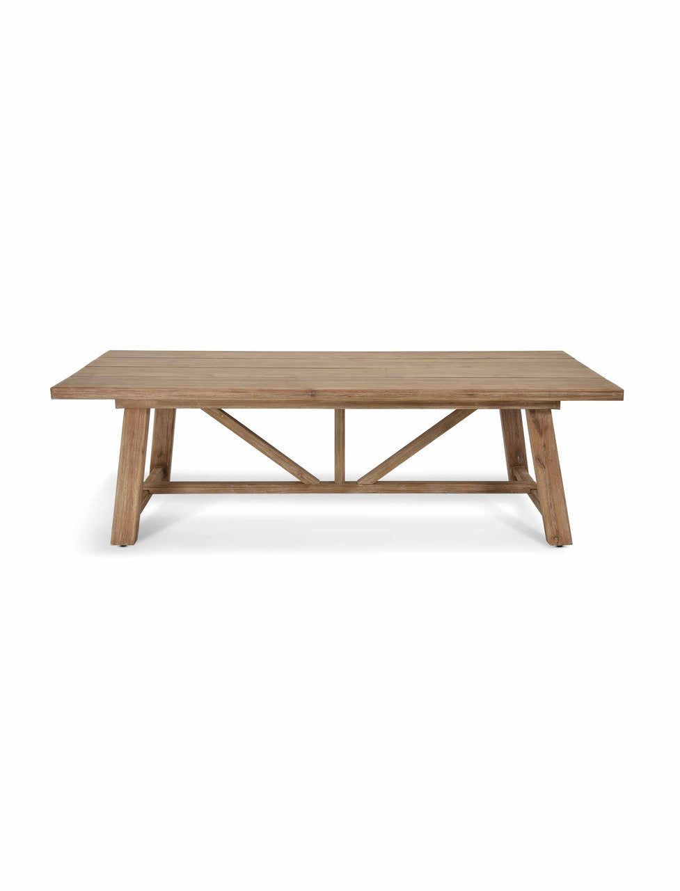Chilford Solid Dining Table - Acacia Wood, Natural, Large
