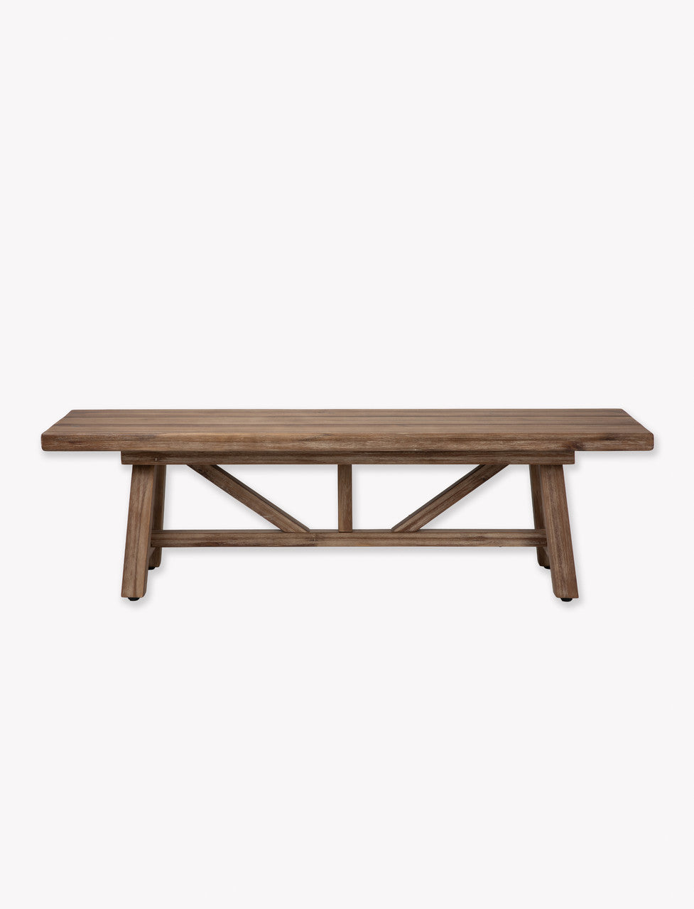 Chilford Solid Bench - Acacia Wood, Natural, Small