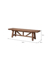 Chilford Solid Bench - Acacia Wood, Natural, Small