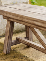 Chilford Solid Bench - Acacia Wood, Natural, Small