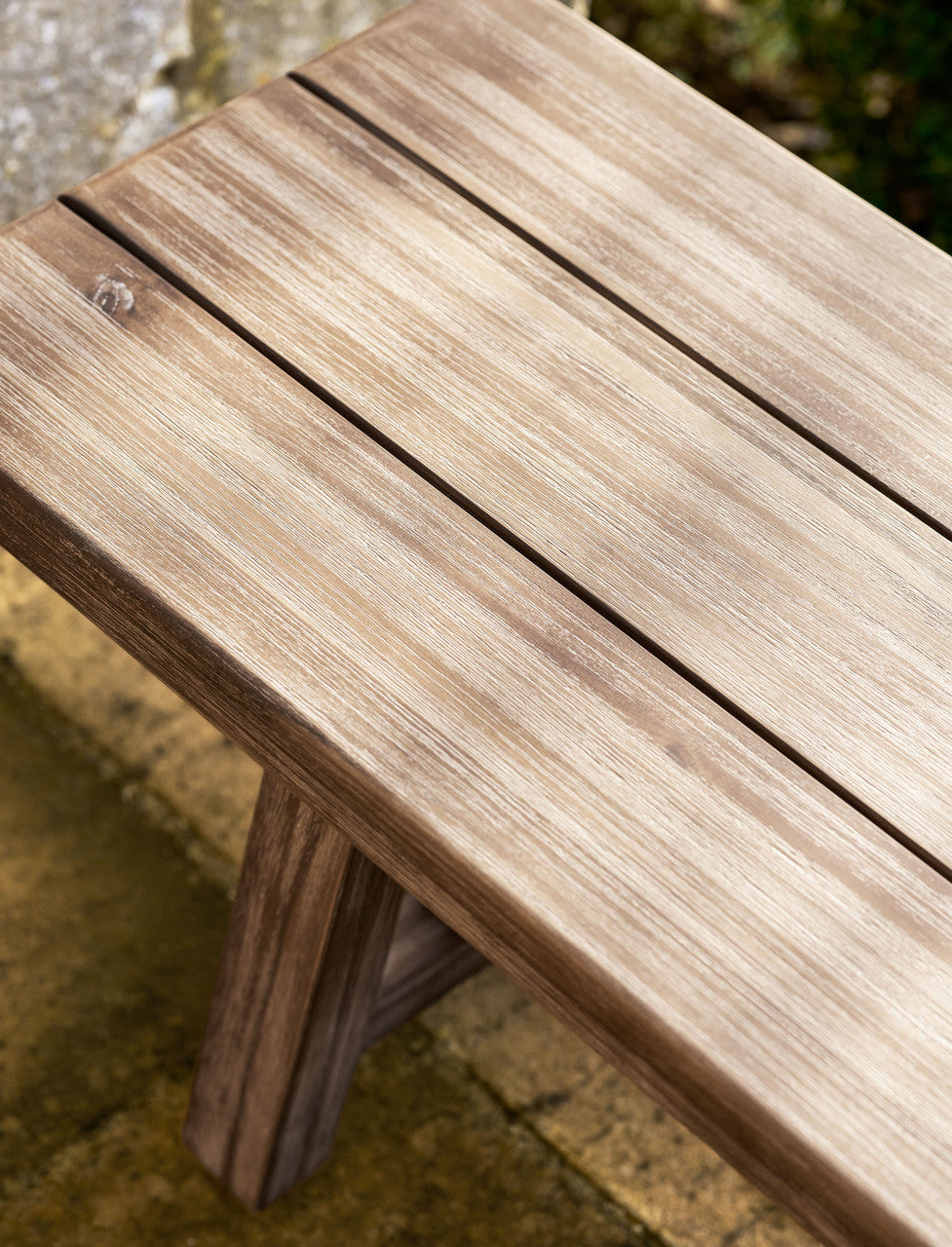 Chilford Solid Bench - Acacia Wood, Natural, Small