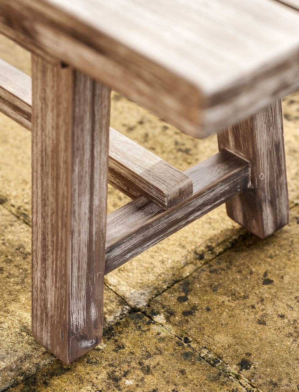 Chilford Solid Bench - Acacia Wood, Natural, Small