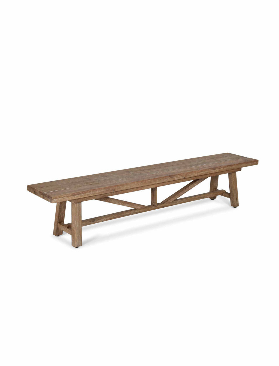 Chilford Solid Bench - Acacia Wood, Natural, Large