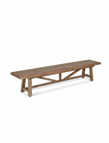 Chilford Solid Bench - Acacia Wood, Natural, Large