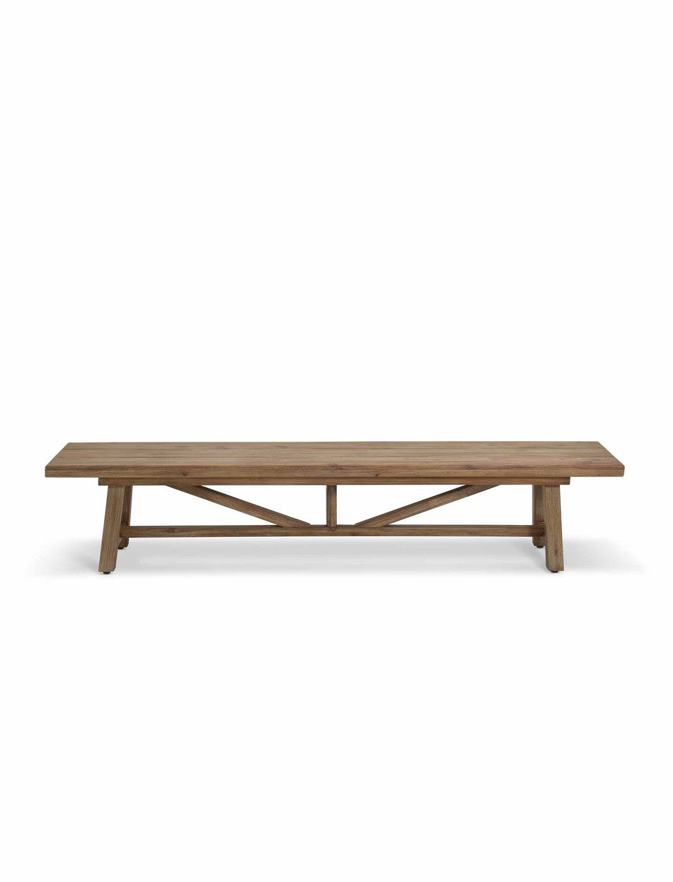 Chilford Solid Bench - Acacia Wood, Natural, Large