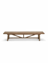 Chilford Solid Bench - Acacia Wood, Natural, Large