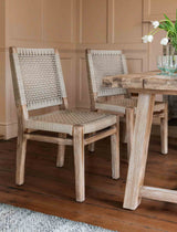 Chilford Dining Chairs - Acacia Wood, Natural, Set of 2