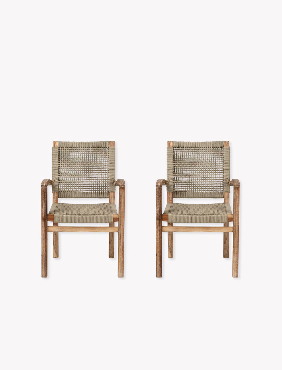 Chilford Carver Dining Chairs - Acacia Wood, Natural, Set of 2