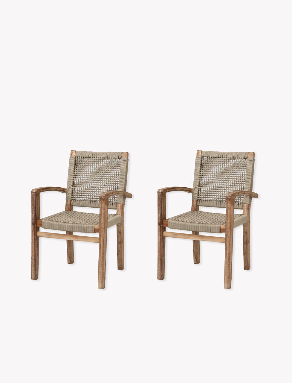 Chilford Carver Dining Chairs - Acacia Wood, Natural, Set of 2
