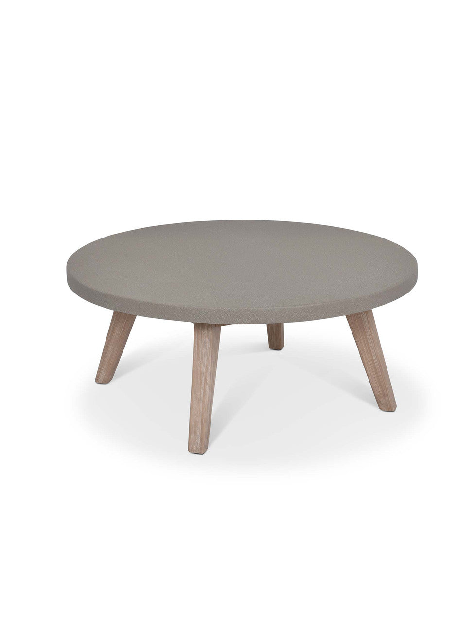 Lynton Round Coffee Table - Acacia Wood, Grey