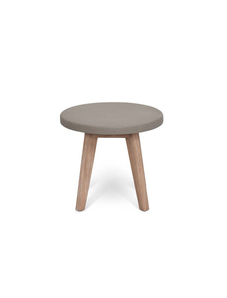 Lynton Round Side Table - Acacia Wood, Grey