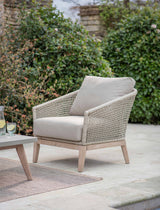 Lynton Armchair - Acacia Wood, Grey
