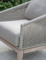 Lynton Armchair - Acacia Wood, Grey