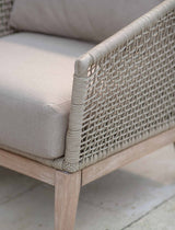 Lynton 3 Seater Sofa Set - Acacia Wood, Grey