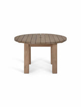 Porthallow Round Dining Table - Acacia Wood, Natural, Medium
