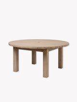 Porthallow Round Dining Table - Acacia Wood, Natural, Large