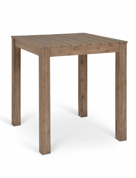 Porthallow Square Bar Table - Acacia Wood, Natural