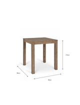 Porthallow Square Bar Table - Acacia Wood, Natural
