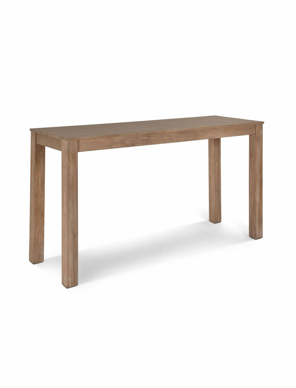 Porthallow Rectangular Bar Table - Acacia Wood, Natural
