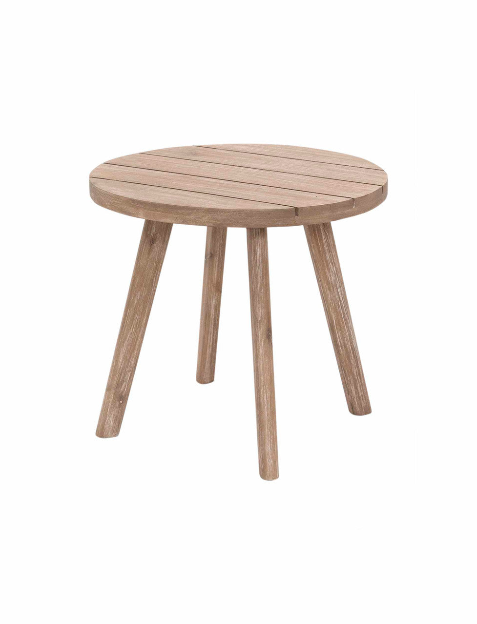 Porthallow Round Side Table - Acacia Wood, Natural