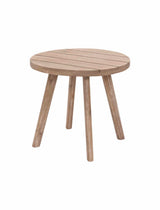 Porthallow Round Side Table - Acacia Wood, Natural