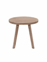 Porthallow Round Side Table - Acacia Wood, Natural