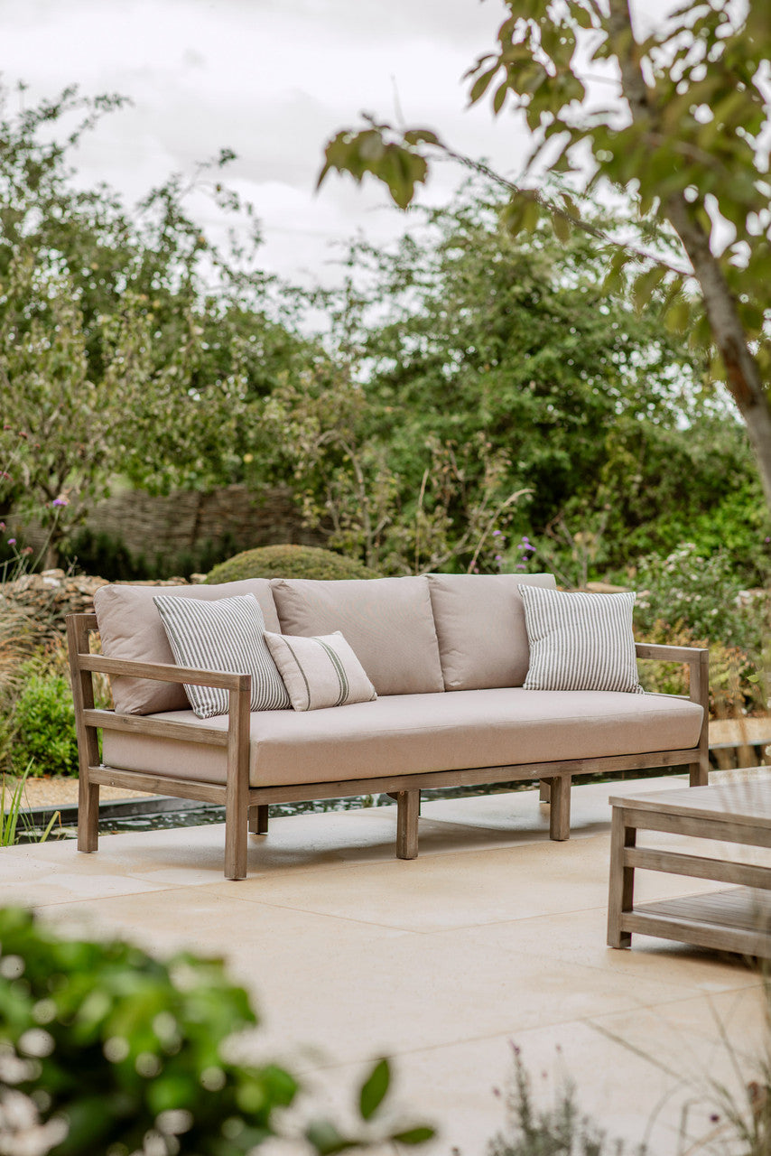 Sandridge 3 Seater Sofa - Acacia Wood, Dark Natural