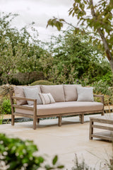 Sandridge 3 Seater Sofa - Acacia Wood, Dark Natural
