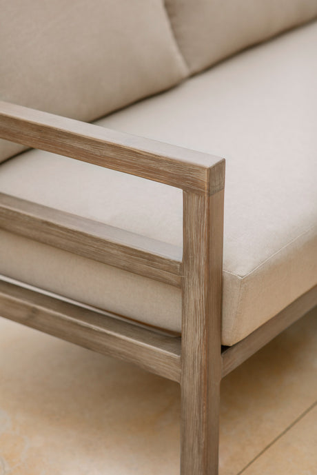 Sandridge 3 Seater Sofa - Acacia Wood, Dark Natural