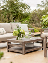 Sandridge Rectangular Coffee Table - Acacia Wood, Dark Natural