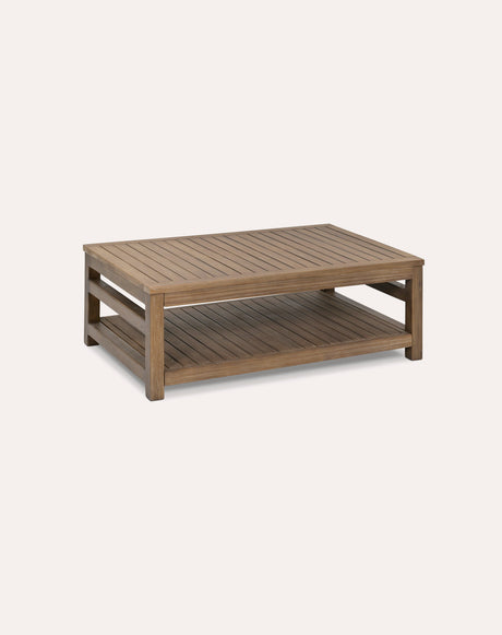 Sandridge Rectangular Coffee Table - Acacia Wood, Dark Natural