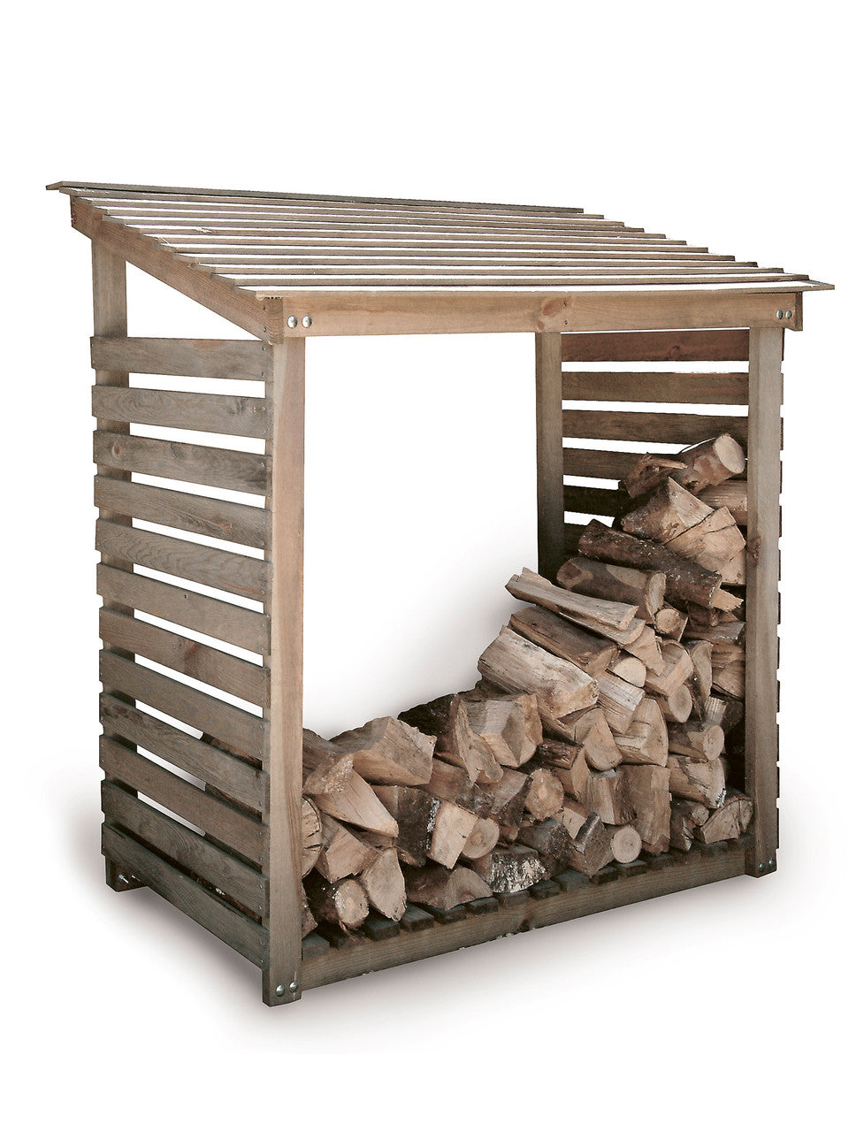 Aldsworth Log Store Wide - Spruce, Natural