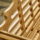 Lutyens Teak Bench 3 Seater 165cm