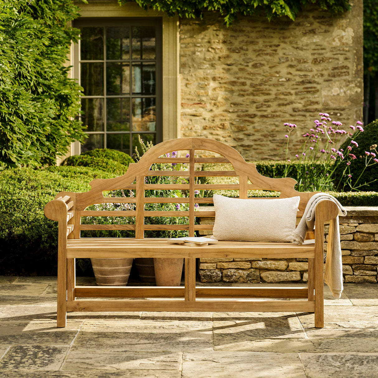 Lutyens Teak Bench 3 Seater 165cm
