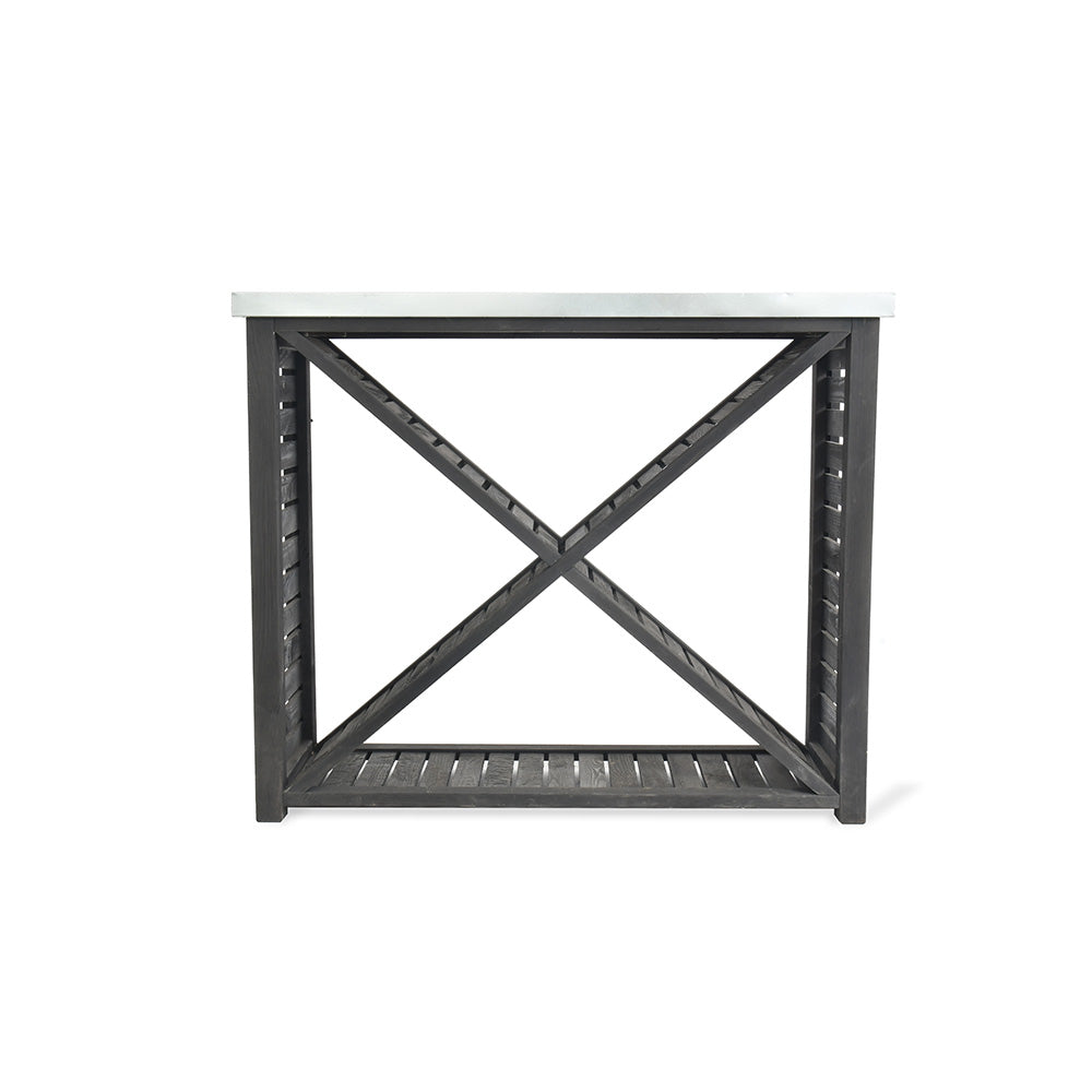 Moreton Cross Log Store - Spruce, Black, Large