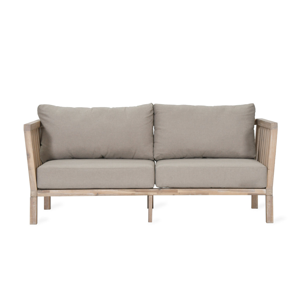 Porthallow 2 Seater Sofa - Acacia Wood, Natural