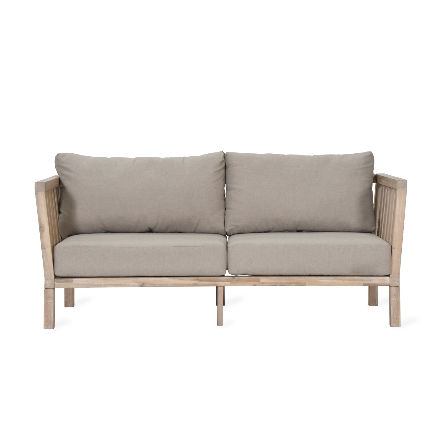 Porthallow 2 Seater Sofa - Acacia Wood, Natural