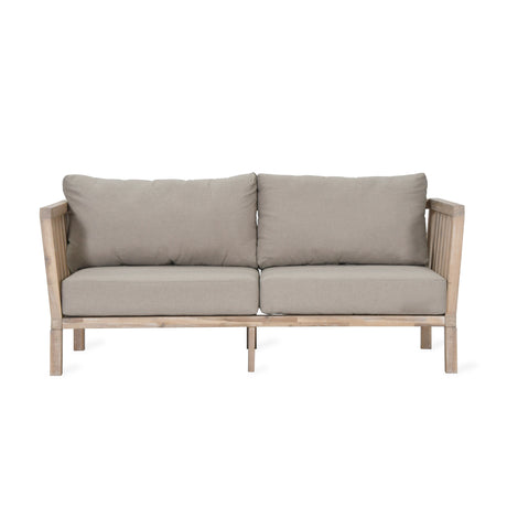 Porthallow 2 Seater Sofa - Acacia Wood, Natural