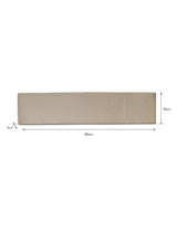 Porthallow Bench Cushion - Olefin, Natural
