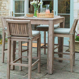 Porthallow Square Bar Table - Acacia Wood, Natural