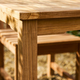 Marbrook Teak Table 90cm x 90cm & 4 Grisdale Side Chairs