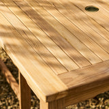 Marbrook Teak Table 90cm x 90cm & 4 Grisdale Side Chairs