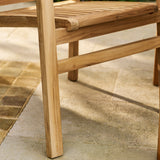 Marbrook Teak Table 80cm x 80cm & 4 Henley Armchairs