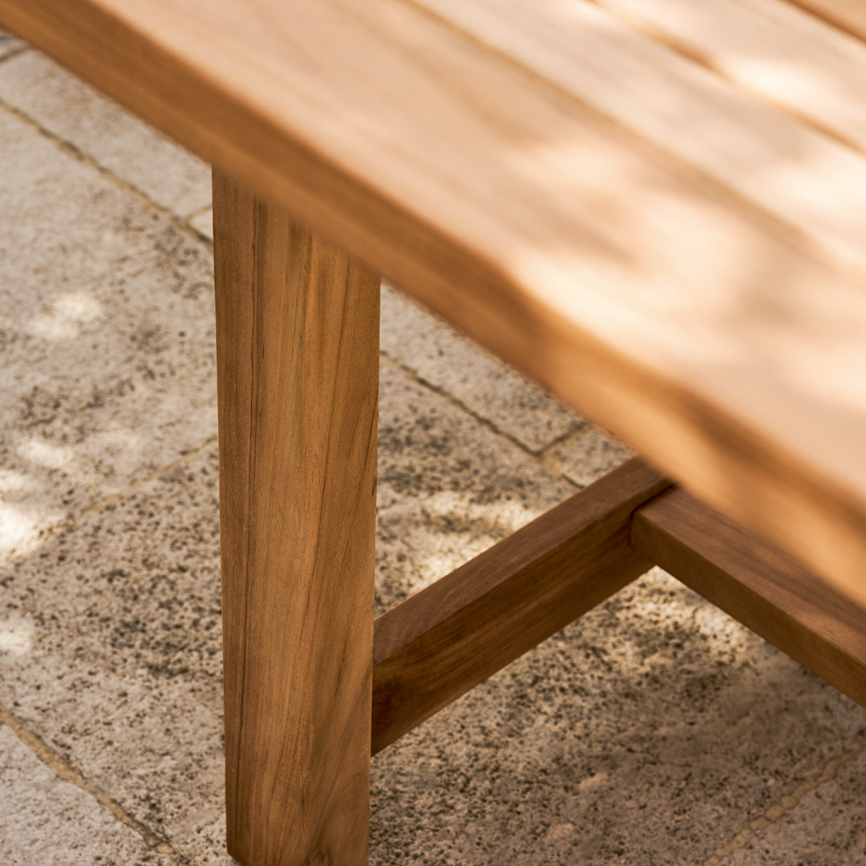 Arrow Teak Rectangular Extending Dining Table 120-180cm