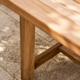Arrow Teak Rectangular Extending Dining Table 120-180cm