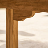 Arrow Teak Rectangular Extending Dining Table 120-180cm