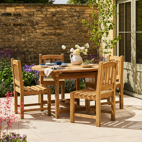 Avon Teak Oval Extending Dining Table 130-180cm